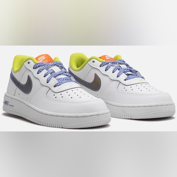 Nike Air Force 1 Low LV8 White Magma Orange (GS) Size 4.5Y NWOT MSRP $95